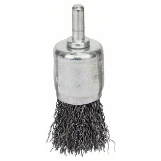 Pinselbürste, Stahl, gewellter Draht, 0,3 mm, 25 mm, 4500 U/ min-Beschreibung lesen