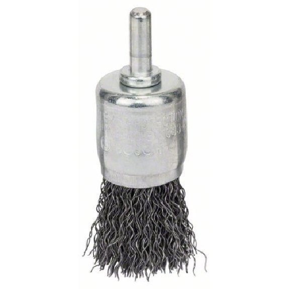 Brosse-brosse, acier, fil ondulé, 0,3 mm, 25 mm, 4500 tr/min-Leggi tutto