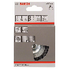 Scheibenbürste, Stahl, gewellter Draht, 75 mm, 0,3 mm, 8 mm, 4500 U/min