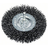 Scheibenbürste, Stahl, gewellter Draht, 100 mm, 0,3 mm, 10 mm, 4500 U/min