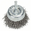 Topfbürste, Edelstahl, gewellter Draht, 60 mm, 0,3 mm, 4500 U/min
