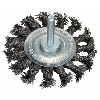 Scheibenbürste, Stahl, gezopfter Draht, 75 mm, 0,5 mm, 13 mm, 4500 U/ min