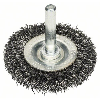 Scheibenbürste, Stahl, gewellter Draht, 50 mm, 0,3 mm, 8 mm, 4500 U/min