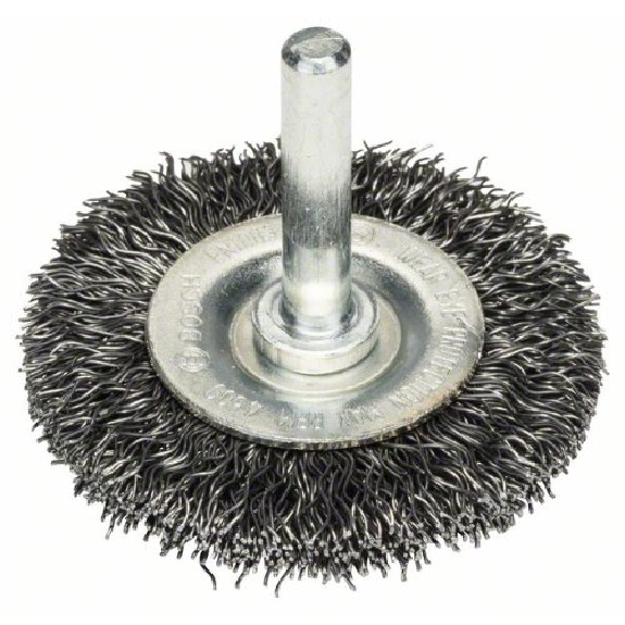 Scheibenbürste, Stahl, gewellter Draht, 50 mm, 0,3 mm, 8 mm, 4500 U/min-Beschreibung lesen