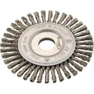 Rundbürste Stahldraht 115x6mm gezopft-Beschreibung lesen