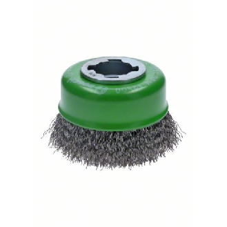 X-LOCK Topfbürste 75 mm, gewellter rostfreier Stahldraht 75 mm, 0,3 mm-Beschreibung lesen