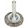 Scheibenbürste, Edelstahl, gewellter Draht, 30 mm, 0,3 mm, 6 mm, 4500 U/ min