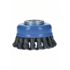 X-LOCK Topfbürste 75 mm, gezopfter Stahldraht 75 mm, 0,5 mm, X-LOCK
