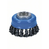X-LOCK Topfbürste 75 mm, gezopfter Stahldraht 75 mm, 0,5 mm, X-LOCK