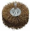 Scheibenbürste, Messing, gewellter Draht, 80 mm, 0,2 mm, 35 mm, 4500 U/ min
