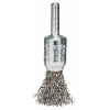 Pinselbürste, Edelstahl, gewellter Draht, 0,2 mm, 15 mm, 4500 U/ min