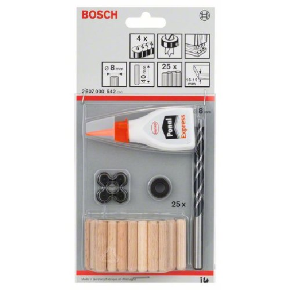 Holzdübel-Set, 32-teilig, 8 mm, 40 mm Holzdübel-Set, 32-teilig, 8 mm, 40 mm-Beschreibung lesen