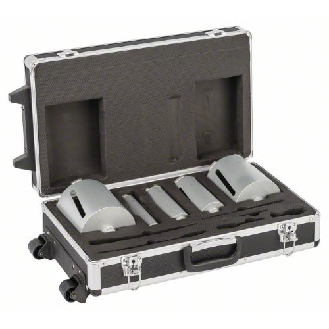 Diamanttrockenbohrkronen-Set G 1/2", 5-teilig, 38/52/65/117/127 mm, 150 mm, 7 mm-Beschreibung lesen