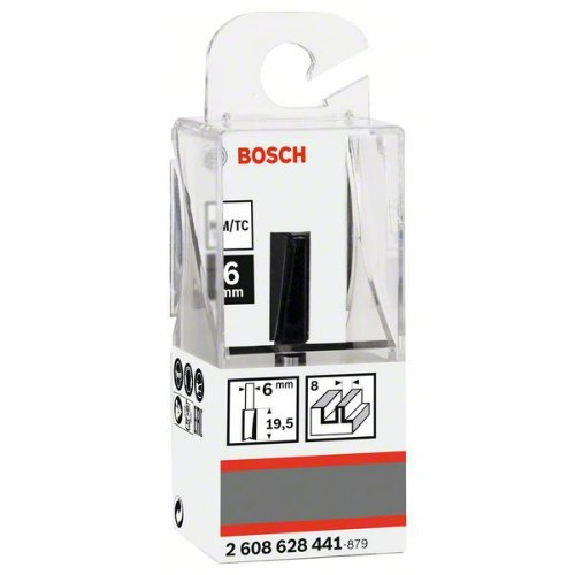 Nutfräser 6 mm, D1 8 mm, L 19,5 mm, G 51 mm Nutfräser 6 mm, D1 8 mm, L 19,5 mm, G 51 mm-Beschreibung lesen