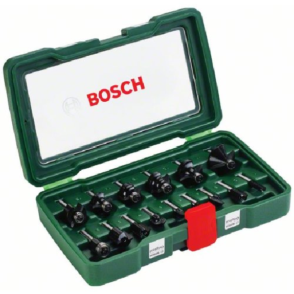 HM-Fräser-Set mit 1/4" Schaft, 15-teilig-Beschreibung lesen