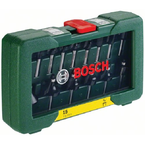HM-Fräser-Set mit 1/4" Schaft, 15-teilig-Beschreibung lesen