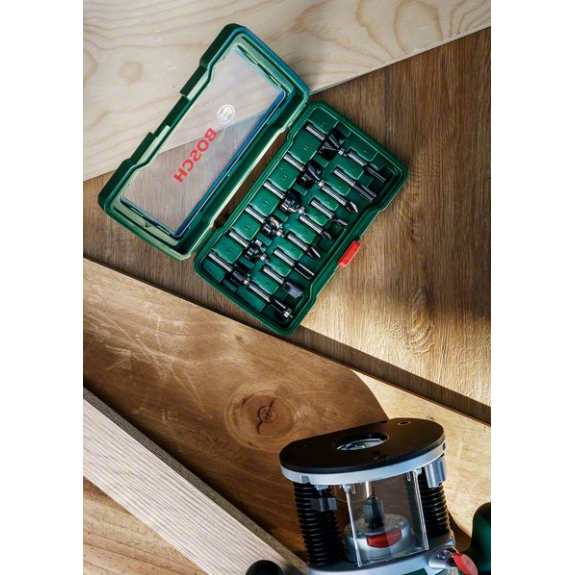 HM-Fräser-Set mit 1/4" Schaft, 15-teilig-Beschreibung lesen