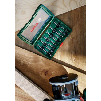 HM-Fräser-Set mit 1/4" Schaft, 15-teilig-Beschreibung lesen
