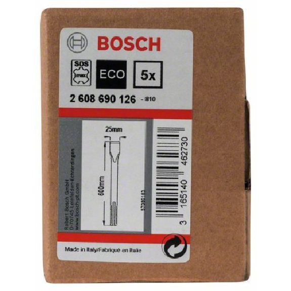 Flachmeißel mit SDS-max-Aufnahme, 600 x 25 mm, 5er-Pack-Beschreibung lesen