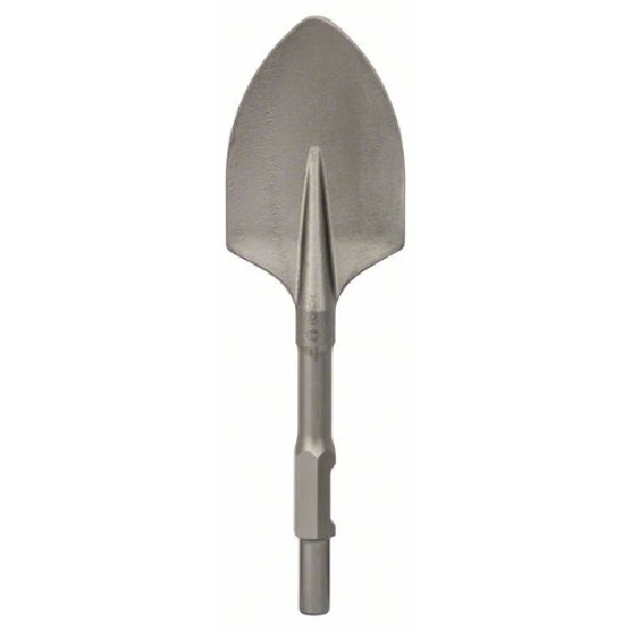 Spatmeißel mit 30-mm-Sechskantaufnahme, 400 x 135 mm-Beschreibung lesen