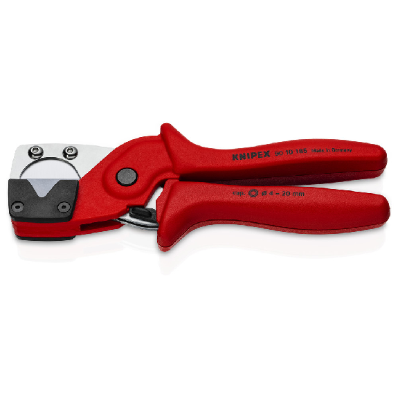 KNIPEX 90 10 185 Rohrschneider für Mehrschicht- und Pneumatikschläuche aus zähem, glasfaserverstärktem Kunststoff 185 mm-Beschreibung lesen