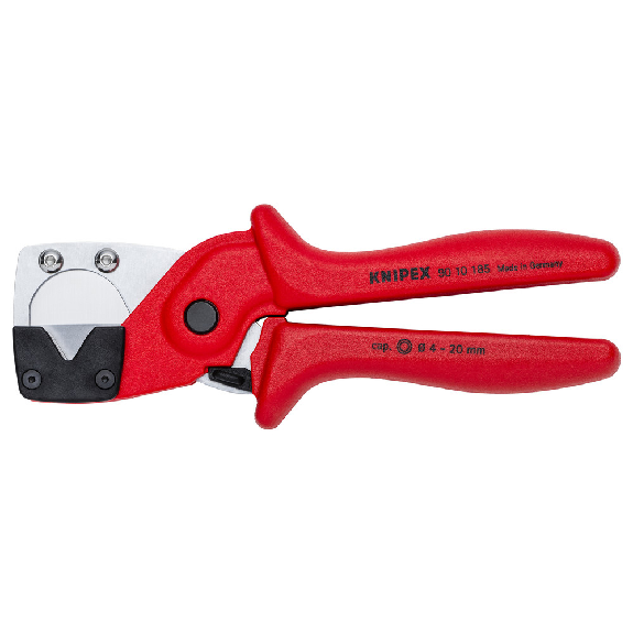 KNIPEX 90 10 185 Rohrschneider für Mehrschicht- und Pneumatikschläuche aus zähem, glasfaserverstärktem Kunststoff 185 mm-Beschreibung lesen