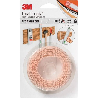 Dual Lock transp. 25mm x 1,25m-Beschreibung lesen