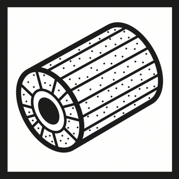 Lamellenschleifwalze, 19 mm, 60, 100 mm-Beschreibung lesen