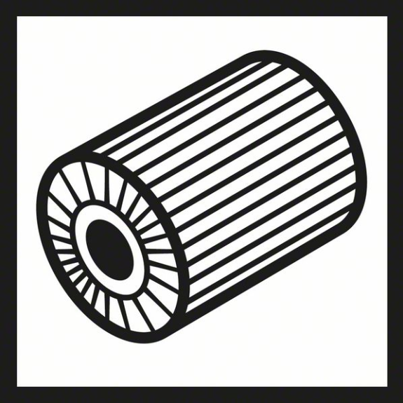 Lamellenschleifwalze, 19 mm, 120, 100 mm-Beschreibung lesen