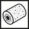 Lamellenschleifwalze, 19 mm, 120, 100 mm
