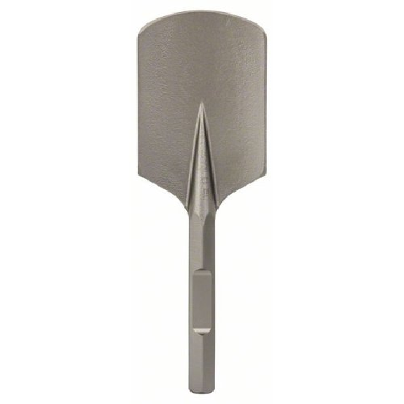 Spatmeißel mit 28-mm-Sechskantaufnahme, 400 x 135 mm Spatmeißel mit 28-mm-Sechskantaufnahme, 400 x 135 mm-Beschreibung lesen