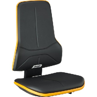 BIMOS UPHASTERY POUR LA CHAISE DE TRAVAIL NEON, ESD, Cuir synthétique magique, noir-Beschreibung lesen