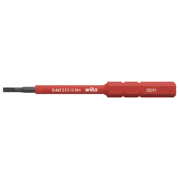 Wechselklinge slimBit VDESchlitz 3,5x75mm Wiha Wechselklinge slimBit VDESchlitz 3,5x75mm Wiha-Beschreibung lesen