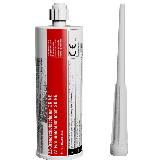 Brandschschaum ZZ 330, 2K-Set, 6 x 380 ml + 8 Mischer-Beschreibung lesen