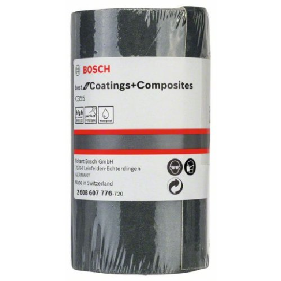 Schleifrolle C355, Papierschleifrolle - wasserfest, 93 mm, 5 m, 400-Beschreibung lesen