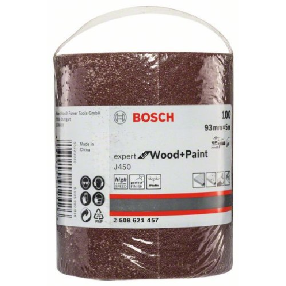 Schleifrolle J450 Expert for Wood and Paint, 93 mm x 5 m, 100 Schleifrolle J450 Expert for Wood and Paint, 93 mm x 5 m, 100-Beschreibung lesen