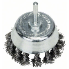 Topfbürste, Stahl, gezopfter Draht, 65 mm, 0,5 mm, 4500 U/ min