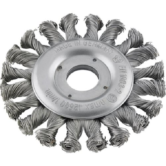 Rundbürste rostfrei re/li 115x0,35mm gezopft-Beschreibung lesen