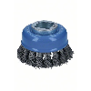 X-LOCK Topfbürste 75 mm, gezopfter Stahldraht 65 mm, 0,35 mm, X-LOCK