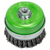 Topfbürste, Edelstahl, gezopfter Draht, 100 mm, 0,35 mm, 8500 U/ min, M14