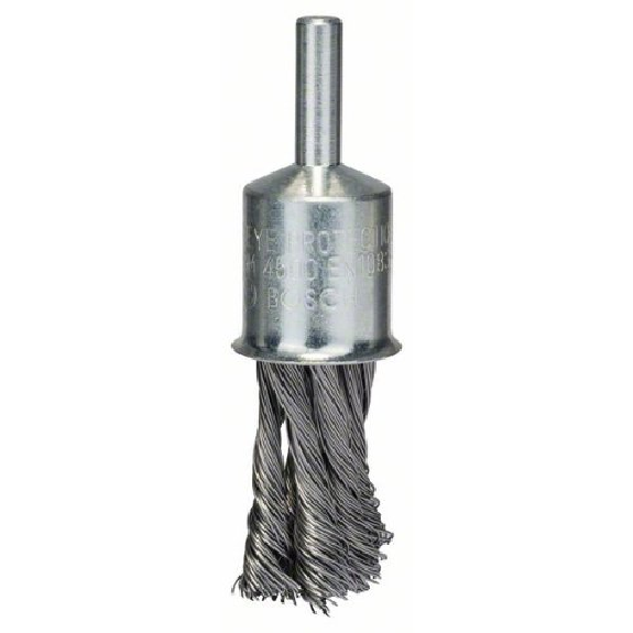 Pinselbürste, Stahl, gezopfter Draht, 0,35 mm, 19 mm, 4500 U/ min-Beschreibung lesen