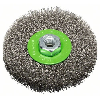 Scheibenbürste, Edelstahl, gewellter Draht, 115 mm, 0,3 mm, 8500 U/ min, M 14