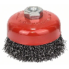 Topfbürste, Stahl, gewellter Draht, 100 mm, 0,5 mm, 8500 U/ min, M 14