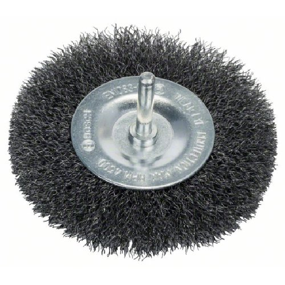 Scheibenbürste, Stahl, gewellter Draht, 100 mm, 0,2 mm, 10 mm, 4500 U/min-Beschreibung lesen