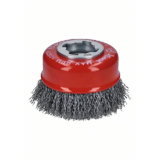 X-LOCK Topfbürste 75 mm, gewellter Stahldraht 75 mm, 0,3 mm, X-LOCK-Beschreibung lesen