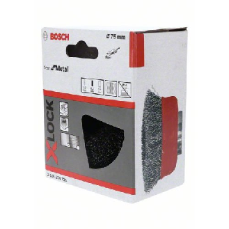 X-LOCK Topfbürste 75 mm, gewellter Stahldraht 75 mm, 0,3 mm, X-LOCK-Beschreibung lesen