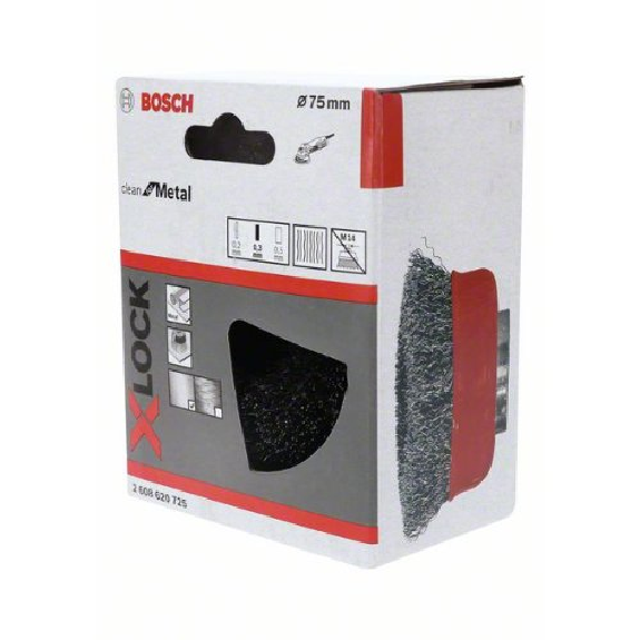 X-LOCK Topfbürste 75 mm, gewellter Stahldraht 75 mm, 0,3 mm, X-LOCK X-LOCK Topfbürste 75 mm, gewellter Stahldraht 75 mm, 0,3 mm, X-LOCK-Beschreibung lesen