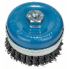 Topfbürste, Stahl, gezopfter Draht, 100 mm, 0,5 mm, 8500 U/ min, M 14