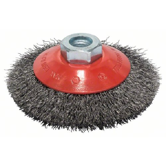 Kegelbürste Clean for Metal, gewellter Draht, 0,3 mm, 100 mm, 12500 U/min, M 14-Beschreibung lesen