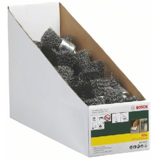 Pinselbürste für Bohrmaschinen, gewellter Draht, 25 mm-Beschreibung lesen